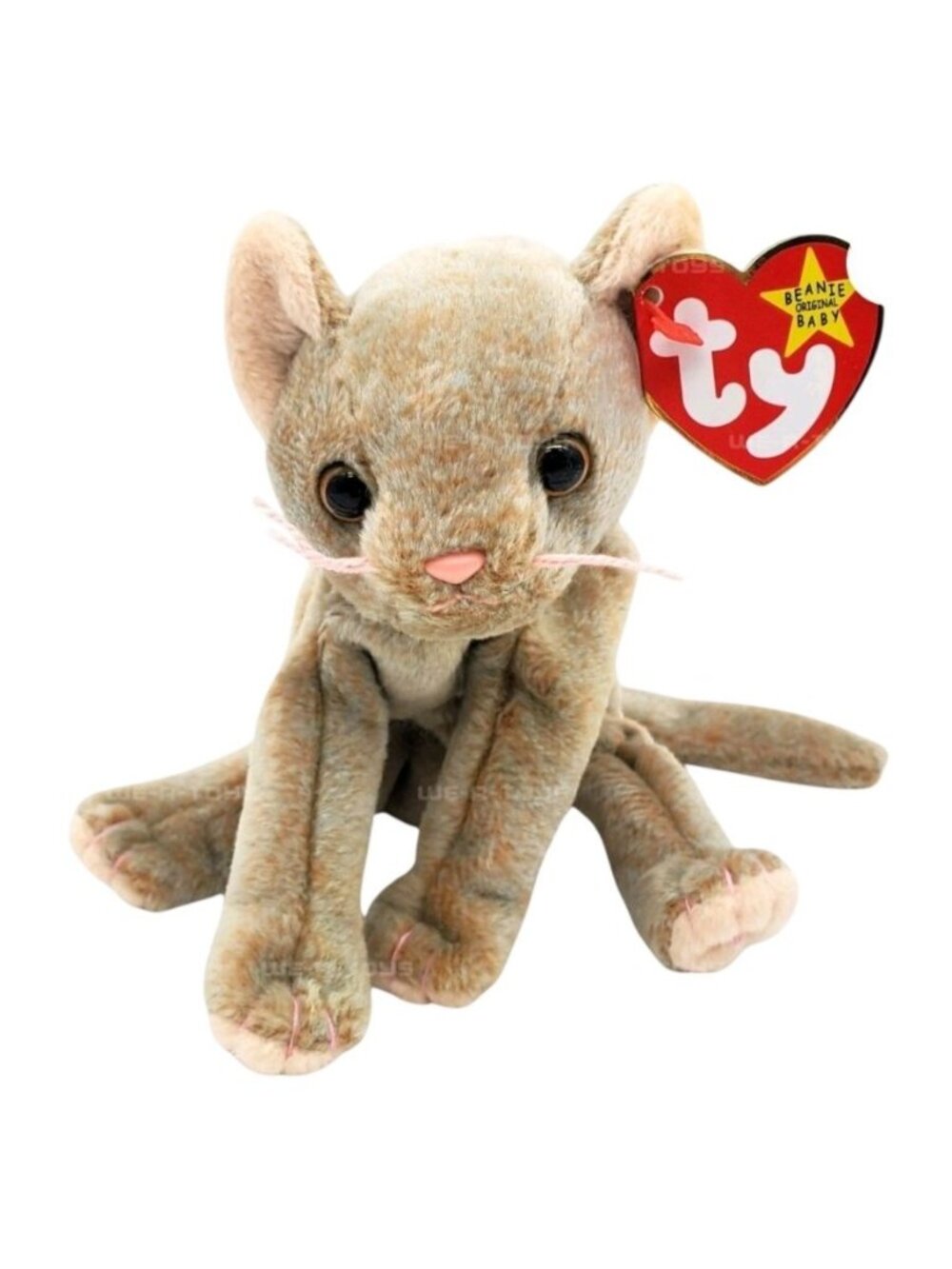 Ty Beanie Baby Scat the Cat Kitten Plush MWMT 1998 Rare Retired DOB May 27